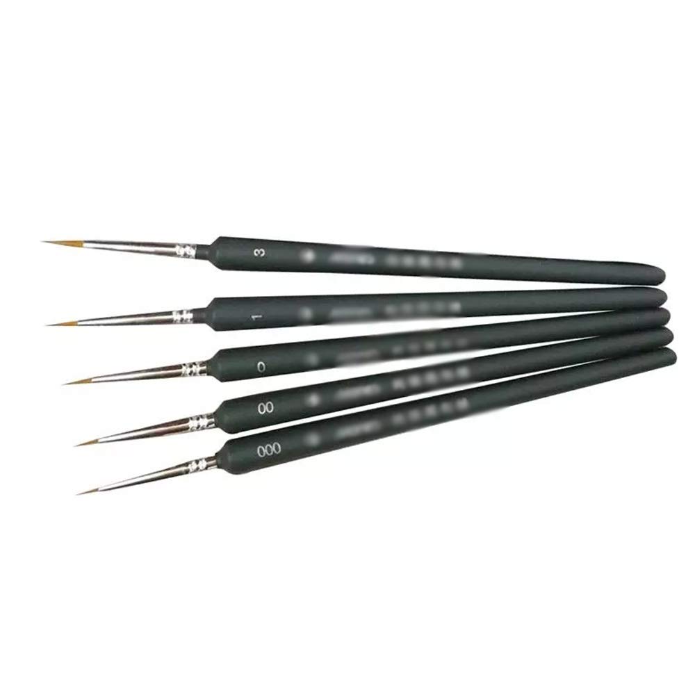Ensemble De 9 Pinceaux Miniatures pour Peinture, Pinceaux Professionnels en Nylon, Crochet Fin, Fournitures d'art Peintes À La Main