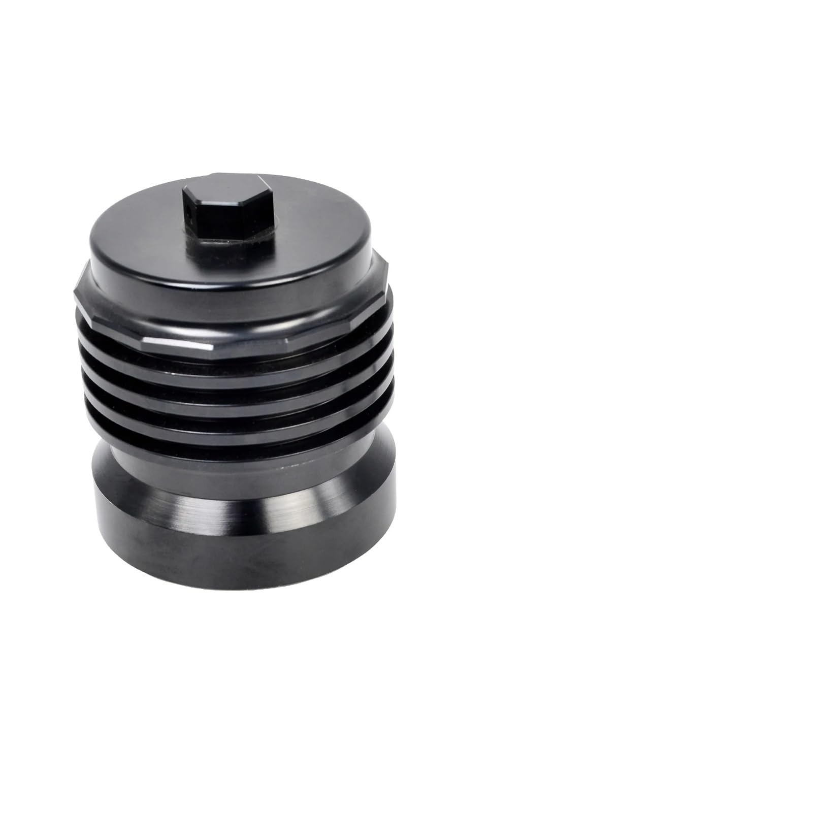 Filtro de aceite reutilizable de acero inoxidable negro ecológico 4