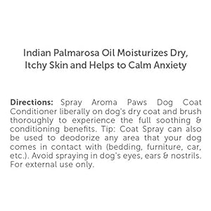 Scented Dog Coat Spray  Cleansing Conditioning Moisturizing  Toxin Free Healthy Ingredients  Aromatic Grooming Puppy Spray  Loosens Knots Tangles  45 Oz Palmarosa  Cucciolini Doodles Scented dog coat spray  cleansing conditioning moisturizing  toxin free healthy ingredients  aromatic grooming puppy spray  loosens knots tangles  4 5 oz  palmarosa   cucciolini doodles