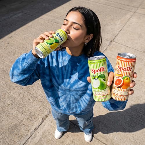 Image of Spoilt Sparkling Soda | Orange Grapefruit, Green Apple, Lemon Lime | Variety Pack | Real Fruit Juice & Natural Flavours | Monk Fruit Sweetened | Sugar Free | Pack of 3 | 250ml Each