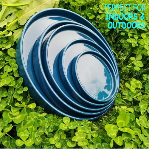 Soucoupe en céramique bleu 30,5 cm pour éviter les fuites d'eau de vos pots - 3