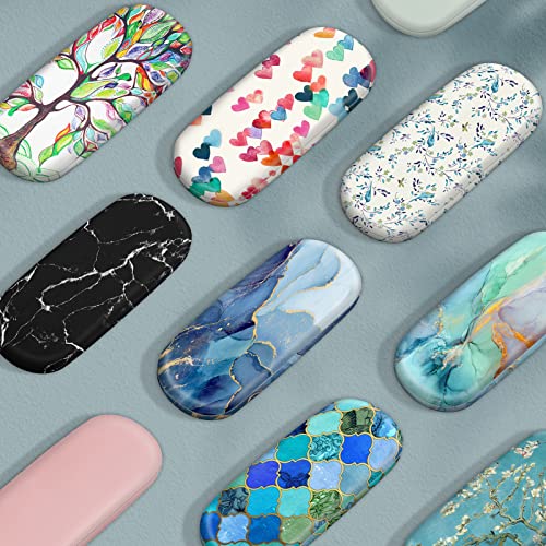 Fintie Hard Shell Eyeglasses Case, Portable Protective Glasses Cover Eyeglass Holder Box With Cleaning Cloth For Men Women, Ocean Marble #TOP6