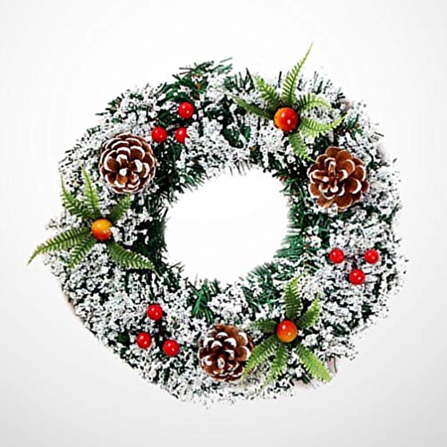 Toyvian 40 Cm Natal Pinho Bagas Grinalda Natal Porta da Frente Grinalda Feriado Artificial Pendurado