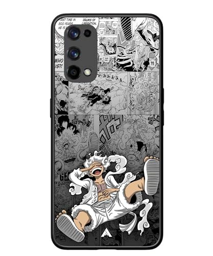 Image of Premium Anime 2 Case for Realme X7 Pro (Glossy Finish) Soft-Touch Metal TPU Back Cover, Shockproof, Designer, Aesthetic Mobile Phone Case