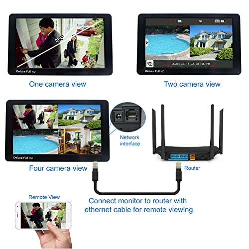 Casacam Deluxe Vs5102A Security Camera System With 1080P Cameras And 10.1" Large Touchscreen Monitor, Two-Way Audio, Free App, 32Gb Sd Card Installed (1080P Deluxe Camera, 10.1" Monitor) #TOP3