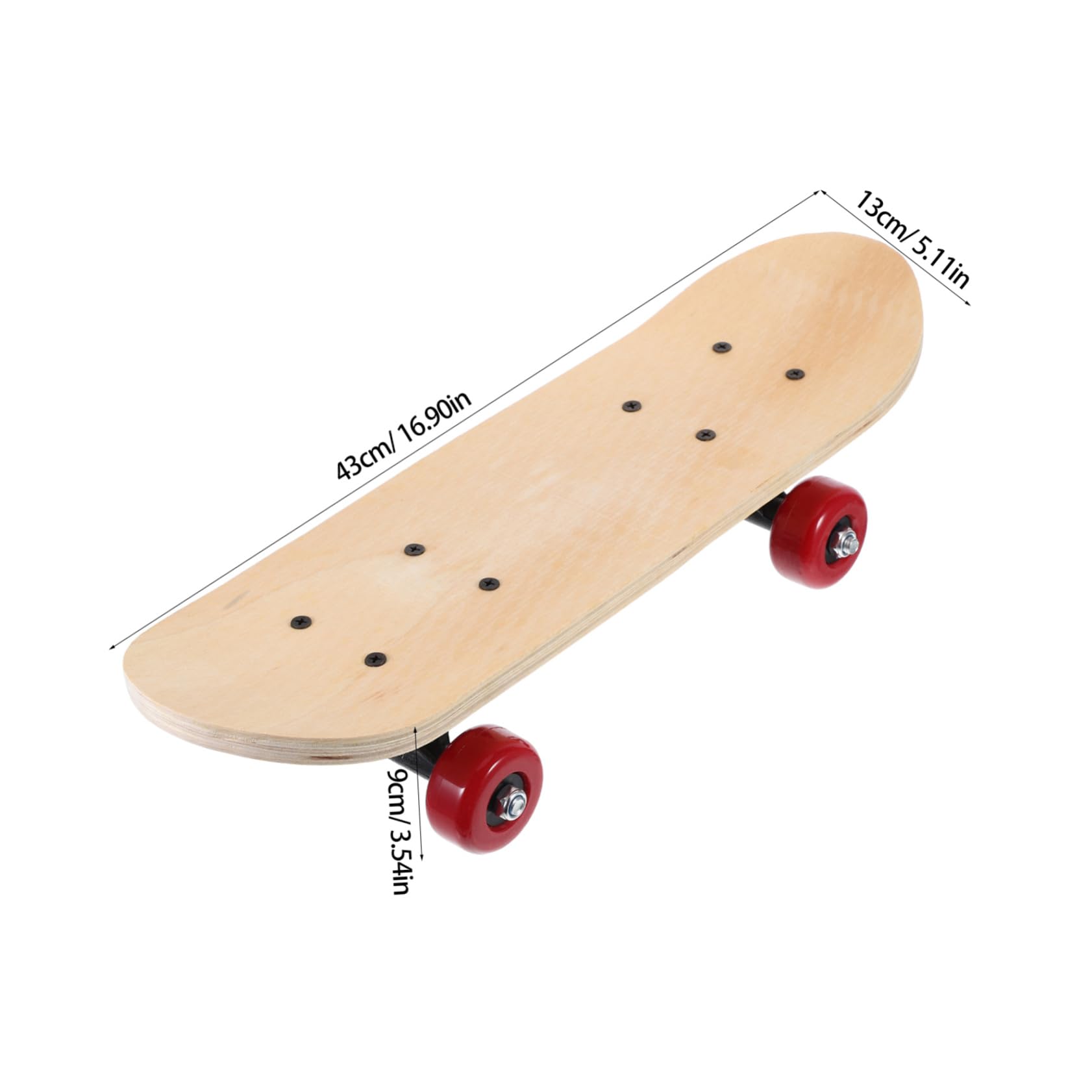 BESTonZON DIY Hand Painted Skateboard Deck for Double Sided Blank Design for Creative Expression and Unique Skateboard Present with Individual Packaging