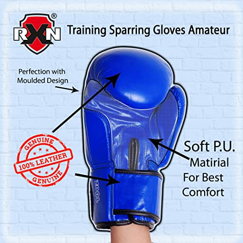 Image of RXN Training Sparring Gloves Amateur (Blue, 12oz)