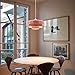 DoungRos Pink Pendant Light Mid Century Pendant Lamp Nordic Pendant Lighting Fixture Hanging Ceiling Light 3-Layer Shade Design for Kitchen Island Dining Table Bedroom