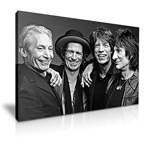 YES ART Rolling Stones Group Tableau sur Toile 76 x 50 cm