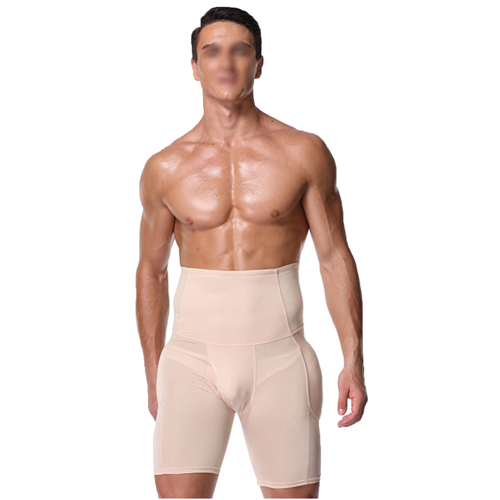 Herren Padded Shapewear Hip Butt Lifter Waist Trainer Control Boyshorts,B-6XL