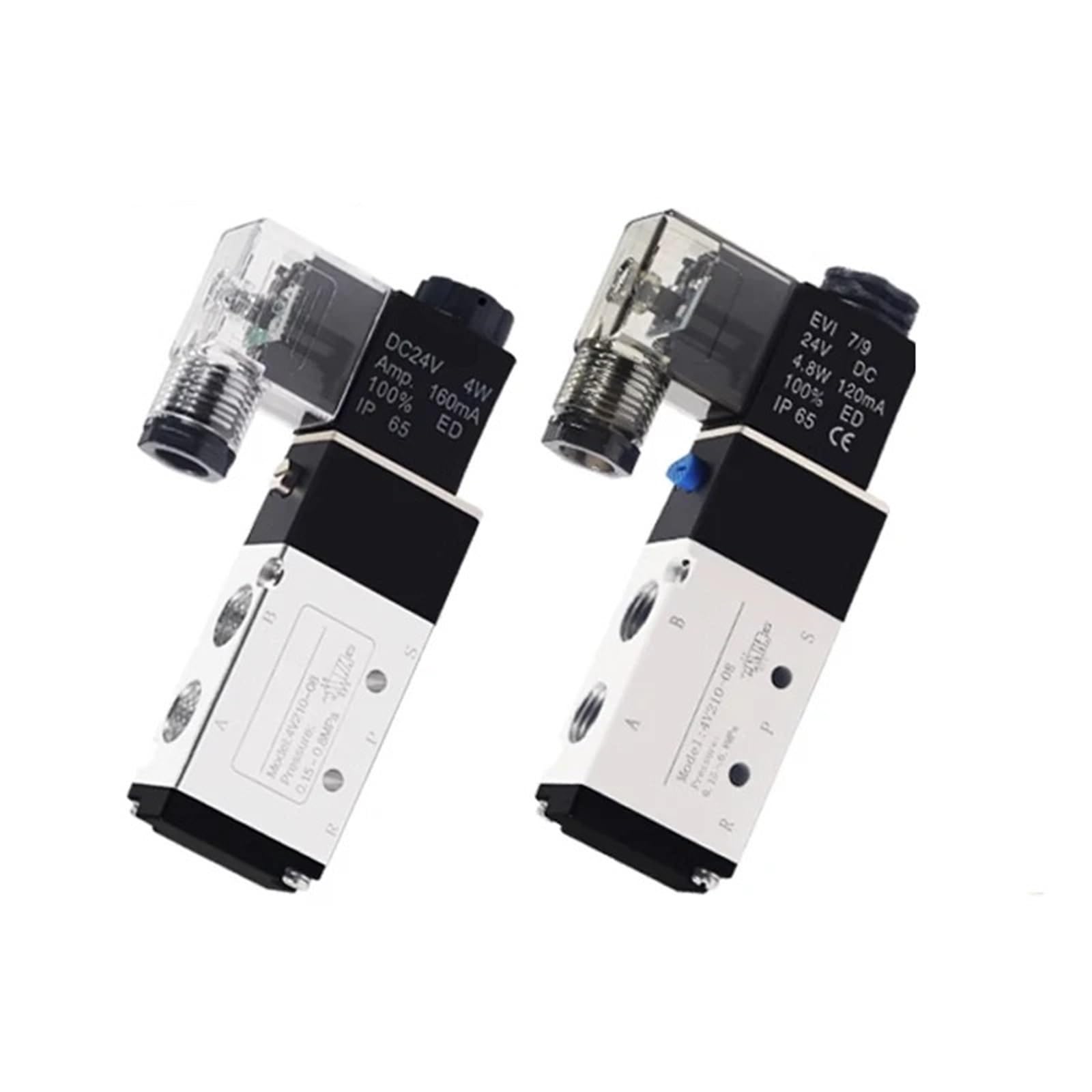 Electroválvula neumática eléctrica 4V110, 5 vías, 2 Posiciones, Control de Aire, 4V110-06, 12 V CC, 24 V CA, 24 V CA, 110 V CA, 220 V CA | Pc 4v110-06 8mm,AC220V