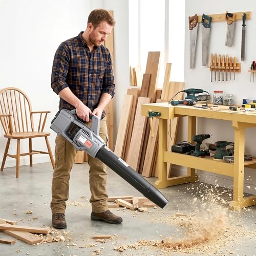 Outsunny Leaf Blower Cordless With 2 X 4000Mah Batteries & Charger, 36V Lightweight Garden Blower With 1000W Brushless Motor, Turbo Boost And 3 Speed Levels For Leaves, Snow, Dust, Debris Removal - 9