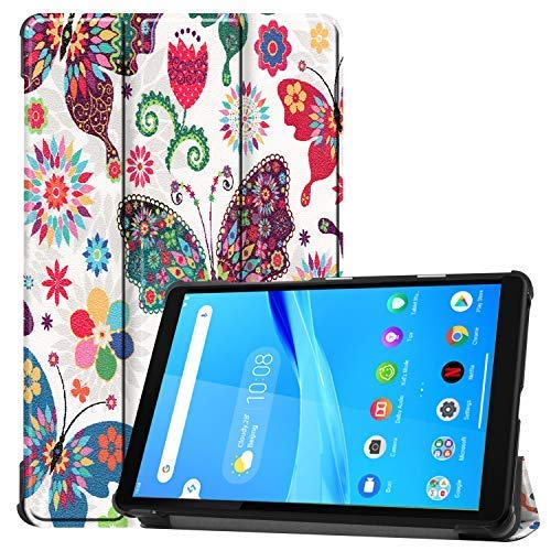 Pokaas Lenovo Tab M8 TB-8505X �P�[�X ��p�J�o�[ New���f�� �^�u���b�g �P�[�X �O�܃X�^���h �����h PU���U�[ ������� �}�O���b�g�J�� ���^ ���y�� �S�ʕی�^ (Lenovo Tab M8, 嚒�)