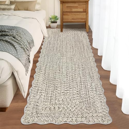 Tapete decorativo GlowSol beige 2x6 ft lavable miniatura 1