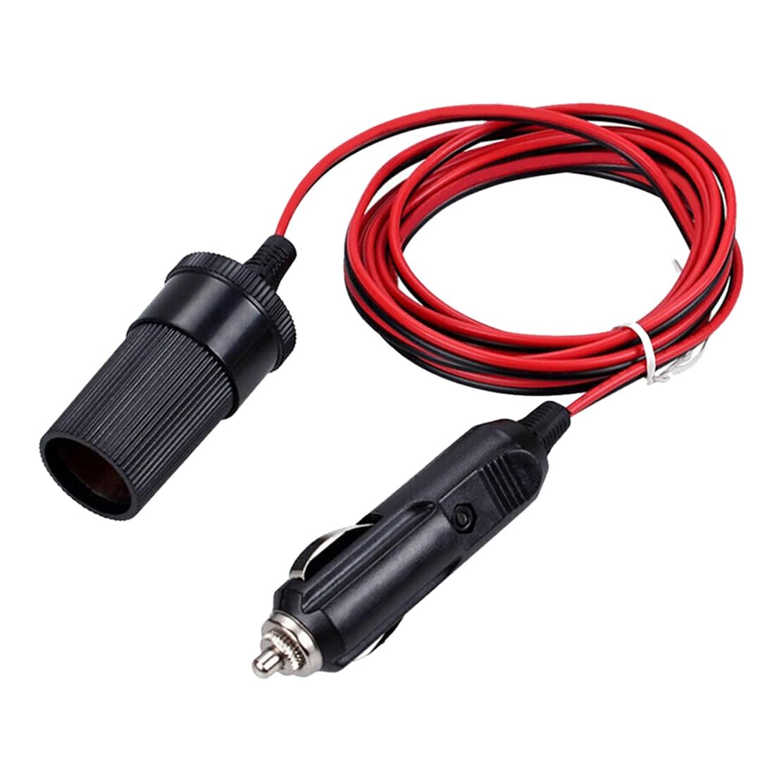 [Części samochodowe] 12V 16 stóp gniazdo do zapalniczki samochodowej przedłużacz adapter do kabla wtyczka Heavy Duty [Łatwe do wymiany]