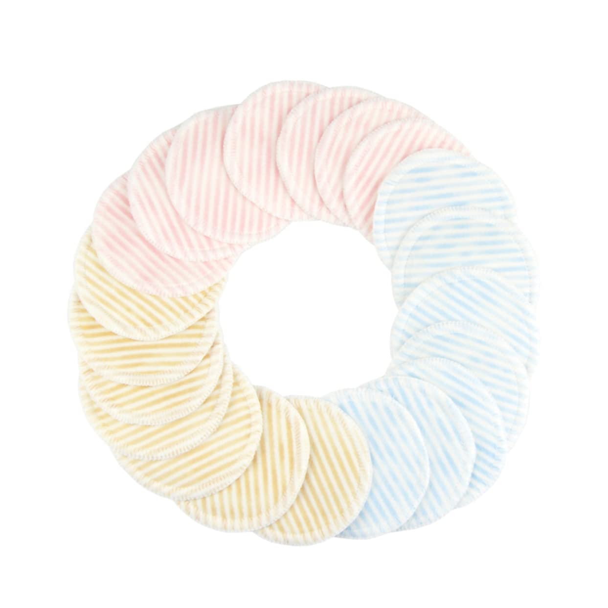 minkissy12pcs Reusable Organic Cotton Rounds Round Makeup Remover Pad Reusable Facial Cleansing Pads Face Wipe Pad Face Washing Pad Face Wash Cosmetics Mat Face Cushion Makeup Pad Bamboo