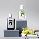 Habbits Mouthwash Duo Teeth-Whitening Charcoal & Spearmint Vanilla & Peppermint Natural Mouthwash Vitamin C & E No Artificial Flavors & Colors Alcohol-Free Mouth Wash Pack of 2 250ml each gallery image