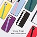 Sinjimoru Stretchable Silicone Phone Strap, Flexible and Elastic Grip Holder for iPhone & Android, Secure Phone Loops Finger Grip with Wireless Charging Support Sinji Loop Lavender