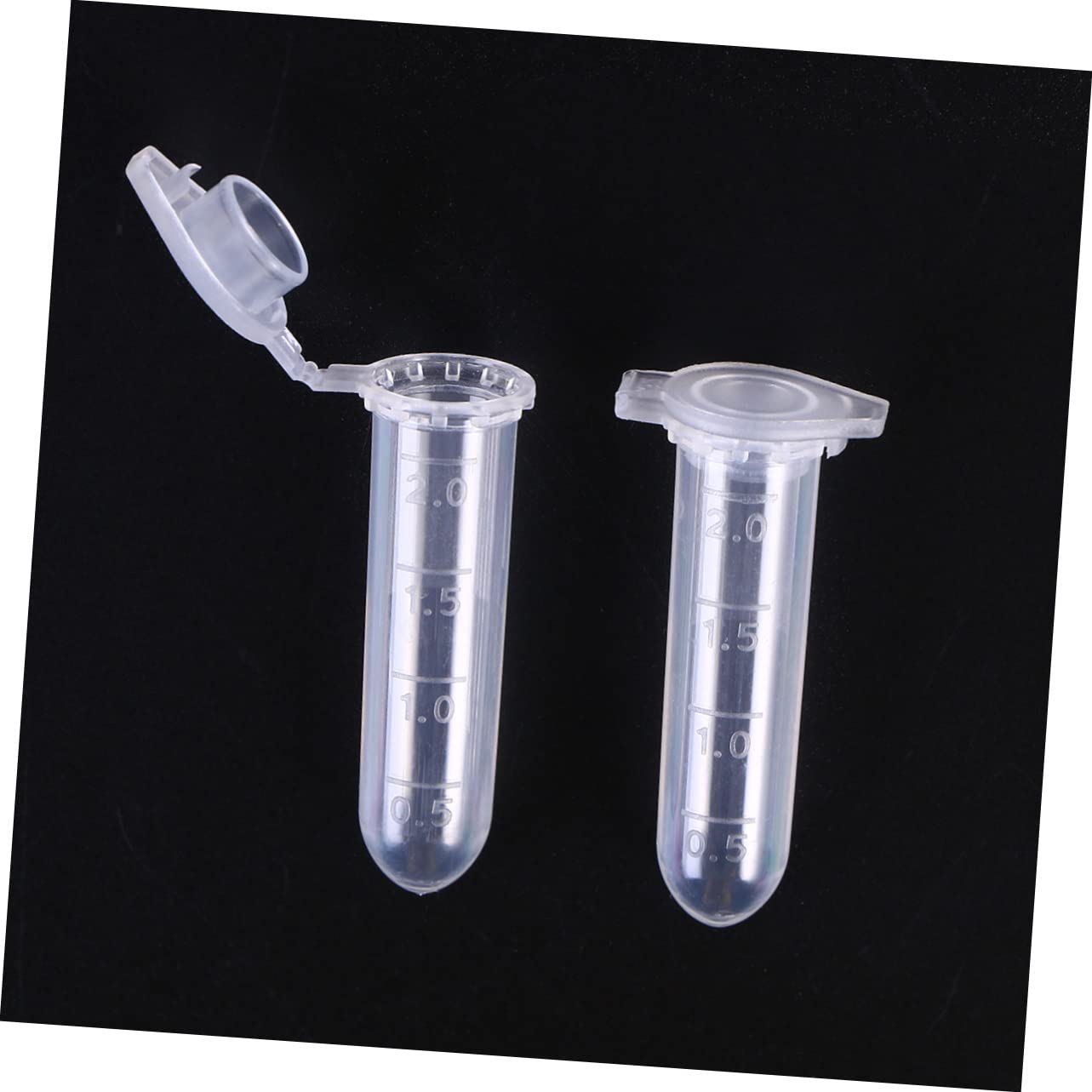 MAGICLULU 1000piezas Tubos De Centrífuga De Base Redonda Con Contenedor De Muestra Para Laboratorio