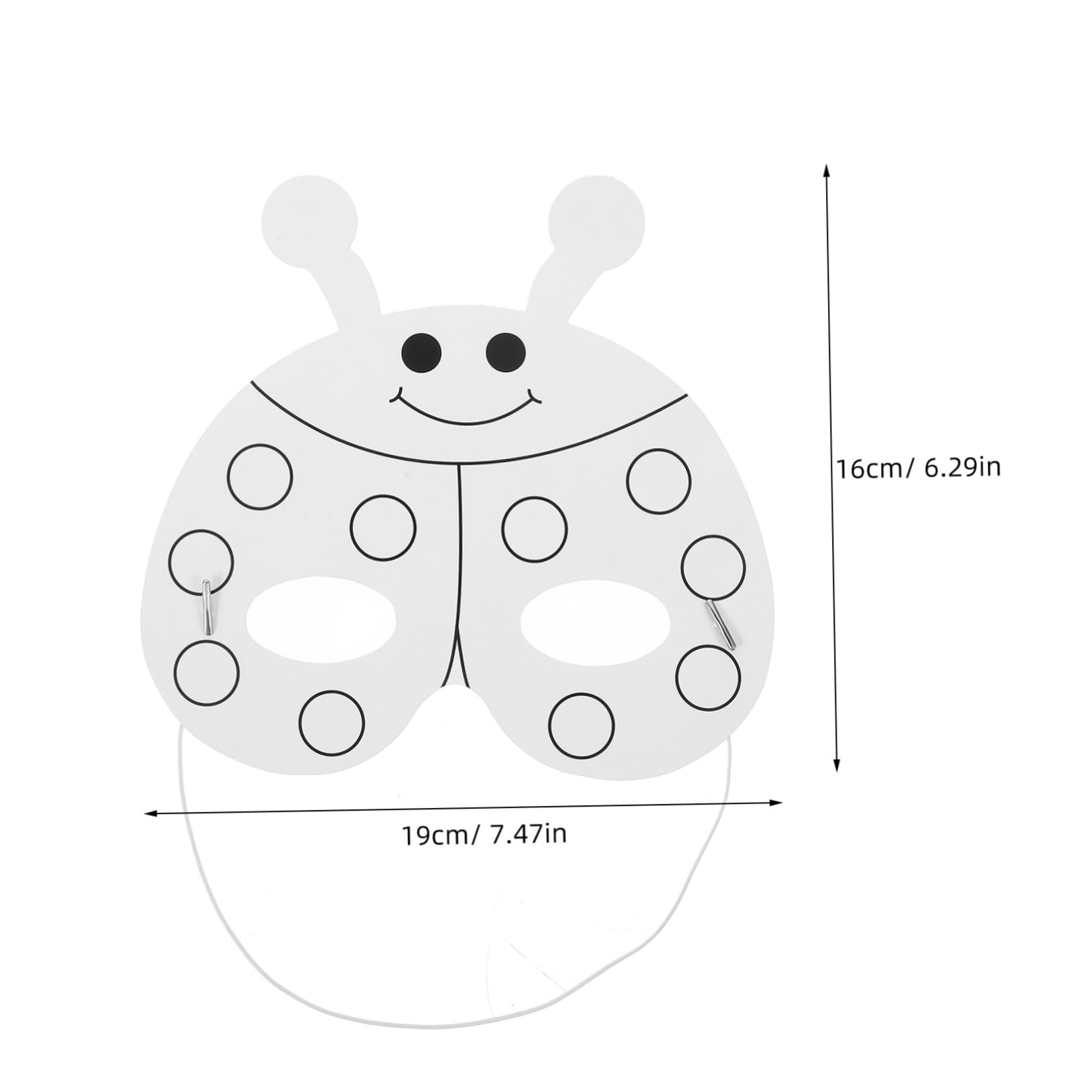 YARNOW Set di Maschere di Carta per Bambini con Pig Mask da Colorare, 24 Pezzi con 12 Pennarelli Acquerello per Maschere di Animali, per Spettacoli Teatrali e Sviluppo Stile Casuale