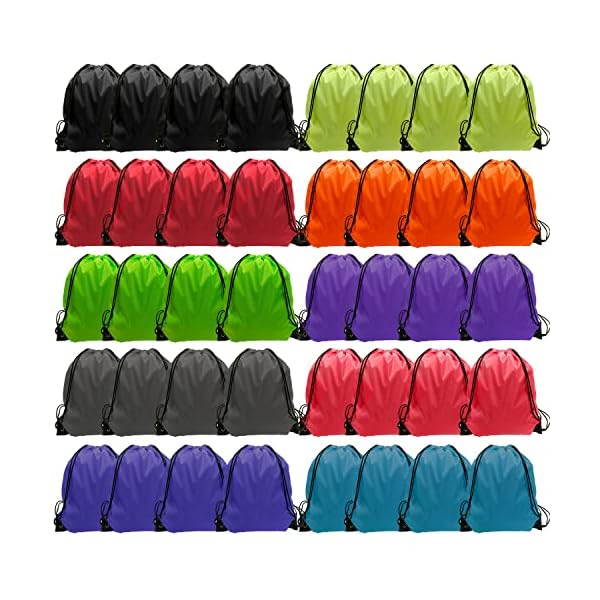 GoodtoU Drawstring Backpack 40 Pcs Cinch Bags Drawstring Bags Bulk