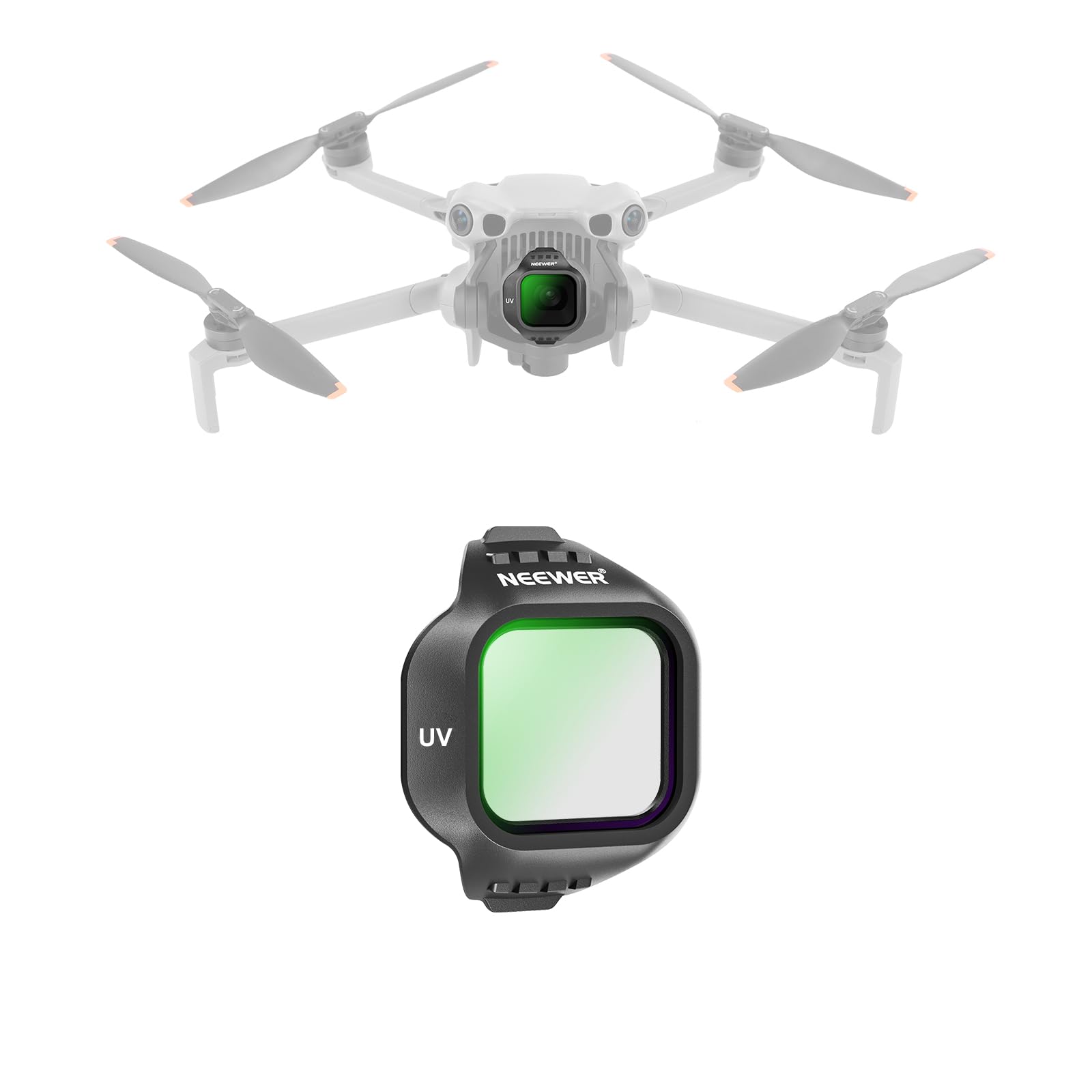 NEEWER UV Filter Compatible with DJI Mini 5 Pro Drone, Snap On Protective Filter Camera Lens Protector Multicoated Optical Glass Aerial Photography Accessories