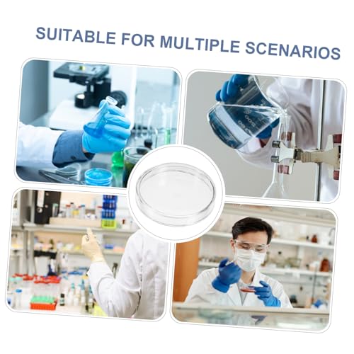 Mushroom Agar Plates Glass Petri Dishes Lightweight Easy to Carry for Science Supplies