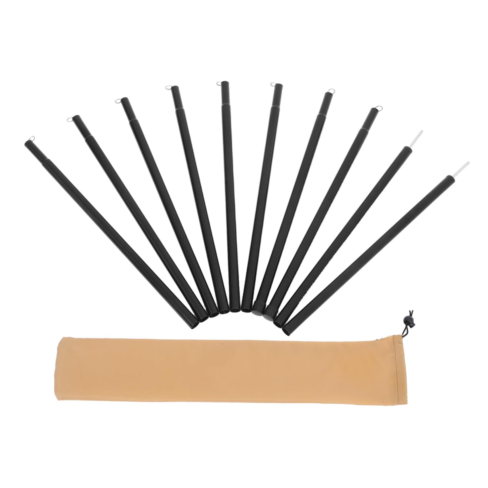 Yardwe 1 Ensemble Poteaux de Tente Réglables avec de Rangement Accessoires de Camping Poteaux de Soutien pour Auvent et Tente Installation Facile et Robuste