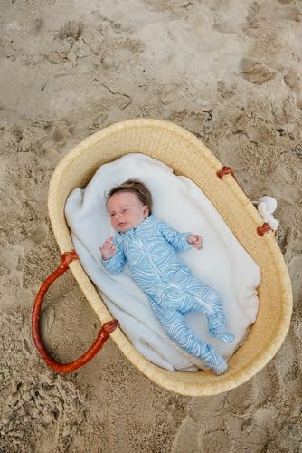 Image of Copper Pearl Baby Zip-Up Footie Pajamas - Soft Stretchy Sleep and Play Footies for Boys and Girls