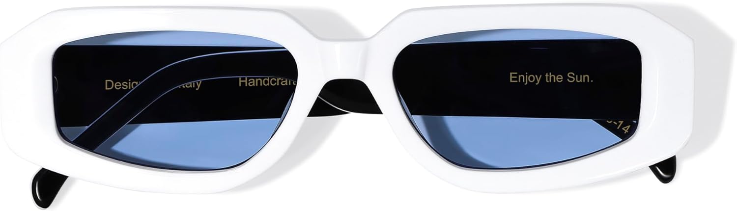 Non Polarized Acetate Sunglasses RY-A28 Frame with UV Protection Impact Resistant Nylon Lens Retro Unisex - Image 2