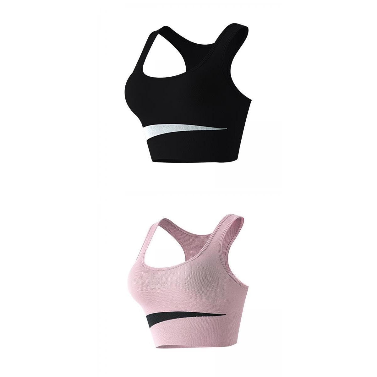 BNF®Women's Sports Bra - 2 Pack, Shockproof, Breathable Vest for Gym Workout, Yoga, Running-picture-31