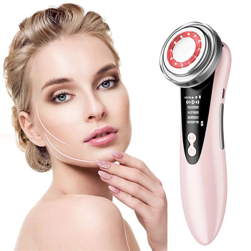 Abgrow 5 in 1 High Frequency Ultrasonic Beauty Face Massager with EMS, Hot & Cold Mode for Anti Wrinkle, Facial Cleansing, Vibration Massage, Firming Skin Abgrow 5 in 1 High Frequency Ultrasonic Beauty Face Massager with EMS, Hot & Cold Mode for Anti Wrinkle, Facial Cleansing, Vibration Massage, Firming Skin