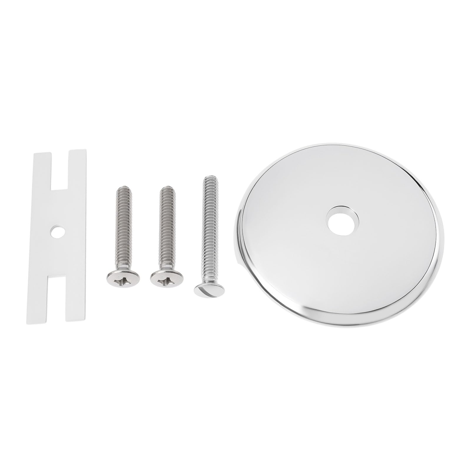eMagTech Bathtub Overflow Face Plate Zinc Chrome Finish 3-1/8 Inch for Bathtub