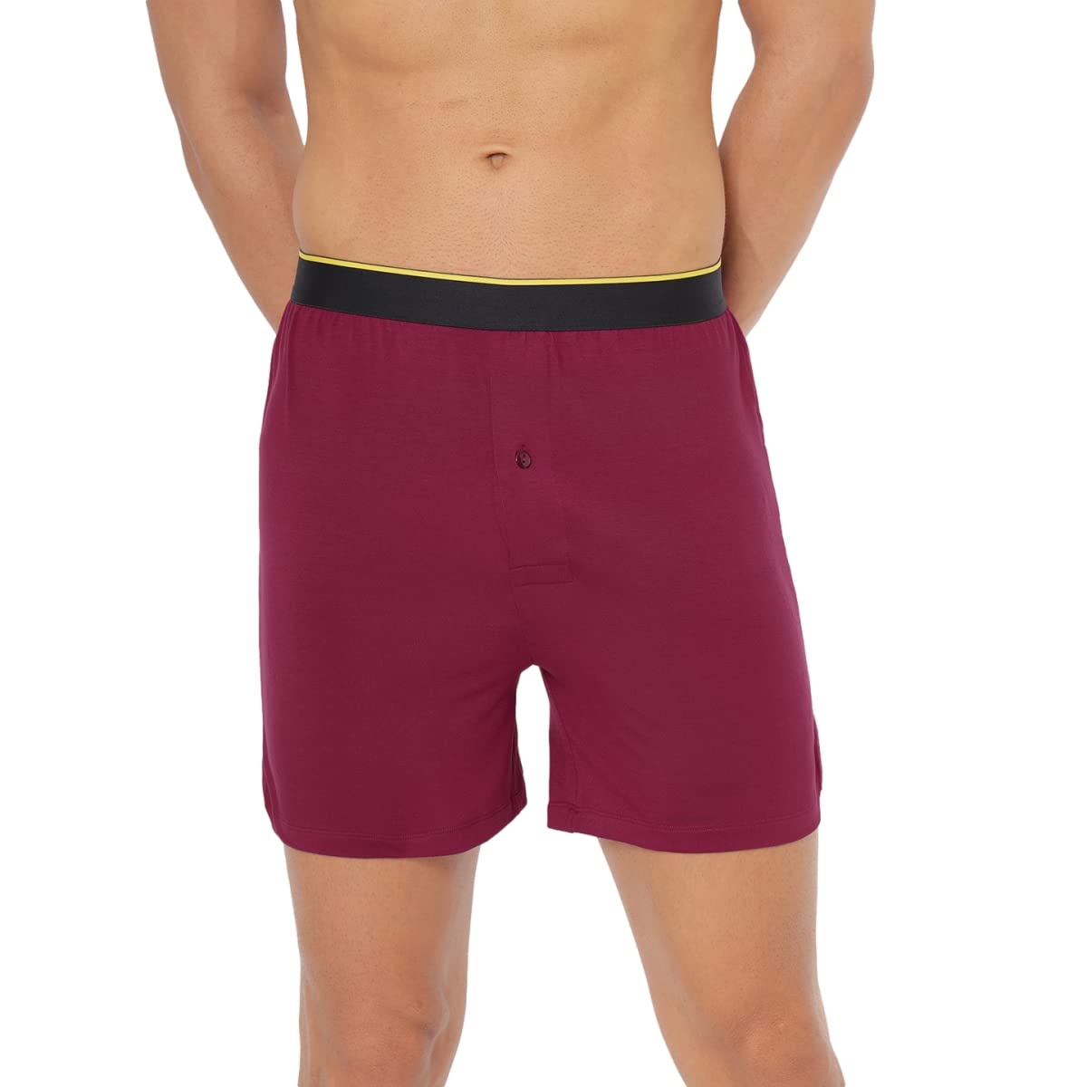 BummerBoxers for Men | Solids Micro Modal Fabric Feels Soft & Cozy | 4 Way Stretch Adaptable to Body Shape with Super Soft Waistband | 3X Softer Breathable & Stretchable Cotton