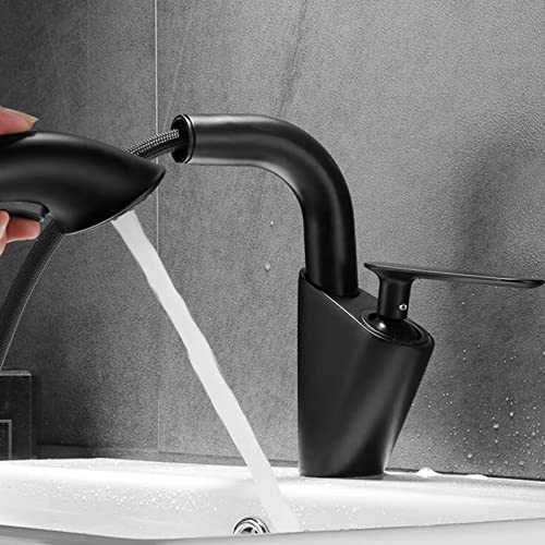 Robinet de salle de bains noir avec douchette pour simplifier votre routine - 6