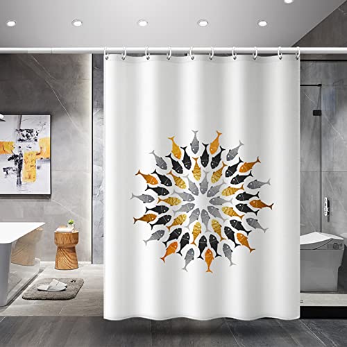 Rideau douche poissons imperméable KnSam 240x200 CM - 3