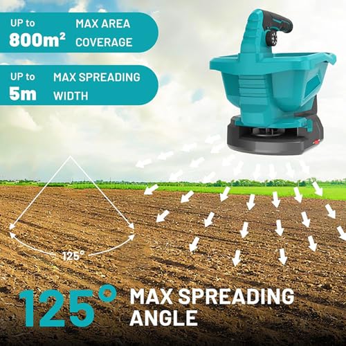 Dispersor eléctrico para césped y jardín capacidad 4L miniatura 3