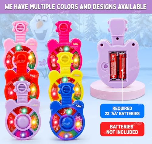 Image of Zest 4 Toyz Musical Guitar Toy for Kids with Colorful LED Lights and Sound Toy Battery Operated Baby Toys Musical Instrument Toys Birthday Gift for Kids Boys & Girls - Purple