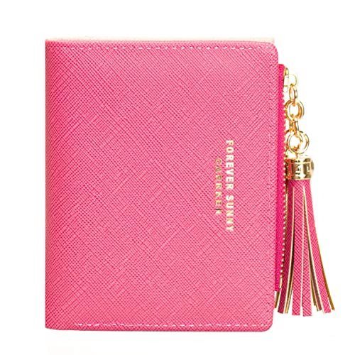 Image of Valentoria Womens Wallet Cute Elegant Long Slim Card Holder Case Minimalist Coin Purse Thin Tassels Zip Clutch Wallets for Girls Ladies | Cute