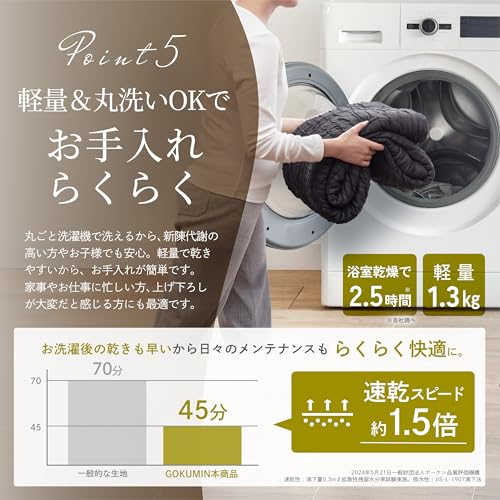 GOKUMIN GOKUMIN 掛け布団 肌掛け布団 シングル g-hkf の商品画像 9