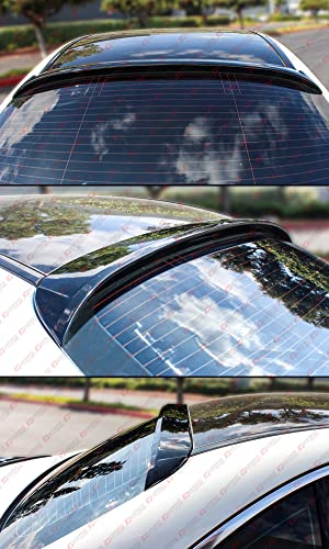 Cuztom Tuning RSP-BZW205-GLBK High Kick Gloss Black Rear Glass Window Roof Spoiler Wing Compatible With 2015-2021 Mercedes Benz C-Class W205 C300 C63 4Dr Sedan thumb #3