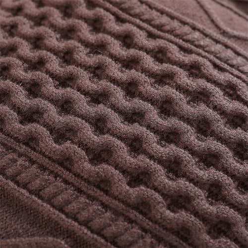 White 𝐩𝐨𝗹𝐨 Shirts for Boys Little Child Autumn Solid Color Long Sleeve Braid Crew Neck Sweater Knit2