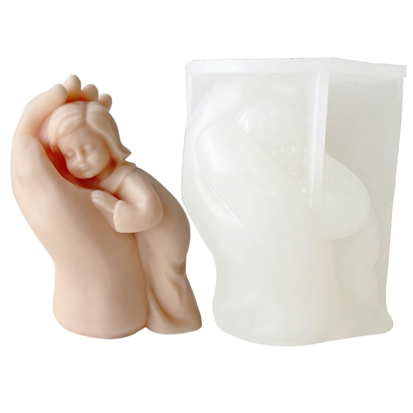 EXQULEG Kerzen Formen Silikon 3D-Mutter-Liebe-Körperform Körperkerzenform kerzenformen zum Gießen,Umarmen Kerzenformen,für DIY Handgemachte Körperkunst Duftkerzen