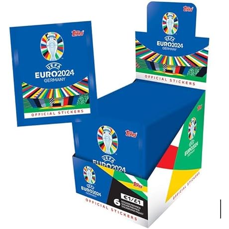 Topps Official Euro 2024 Sticker Collection - Complete Your Album!