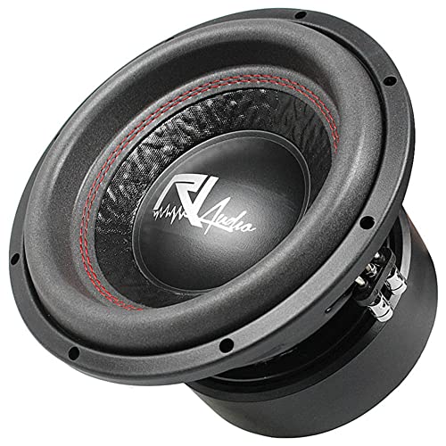 RI Audio 10'' Subwoofer Dual 4 Ohm Energy Series RI-PW10D4 Single, Black
