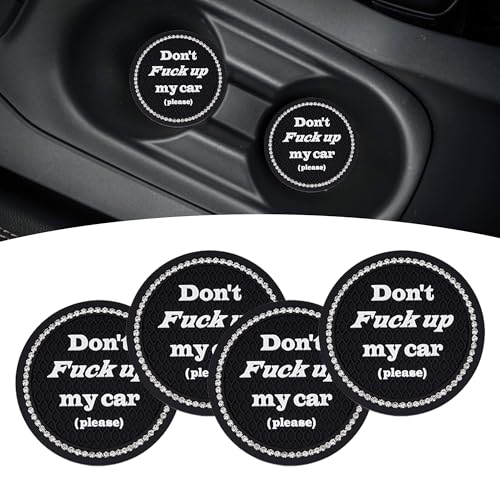 Set de 4 Posavasos para Auto, 2.75 in Antideslizantes miniatura 2