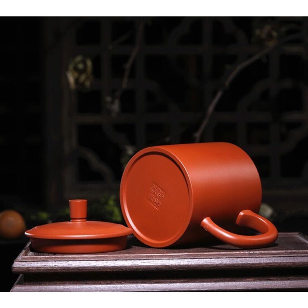 Matcha kubki ręcznie robione 380 ml fioletowa glina filiżanka do herbaty pokrywa biurowa zestaw do herbaty dom nauka kubek do herbaty oolong zestaw do herbaty zaparzacz do herbaty kubek