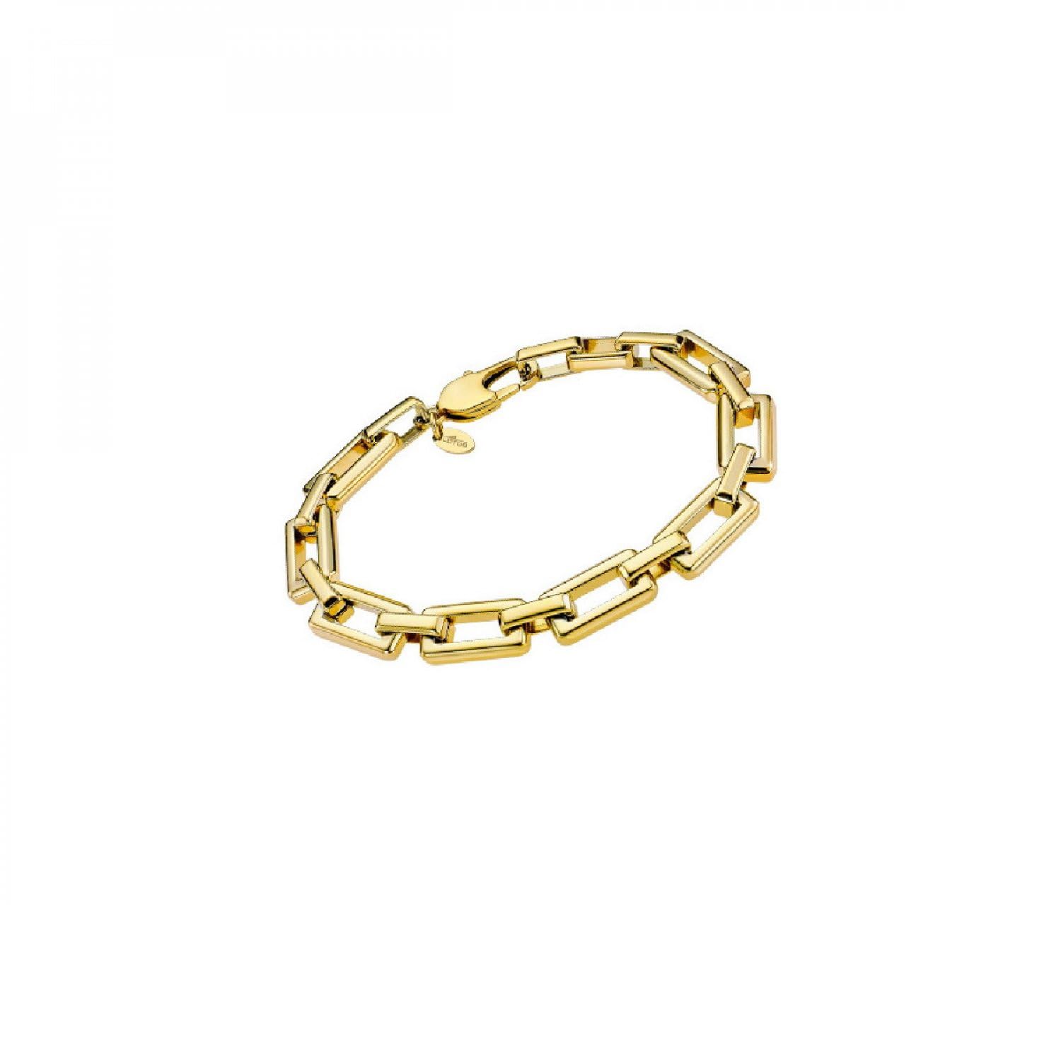 LOTUS Lotus STYLE Pulsera Acero Inoxidable Mujer LS2424-2/2 - Sofisticado Brazalete con Pulido y Acabado Refinado - Pulsera Dorada 21,5 cm - Regalo de Cumpleaños - Aniversario - Ocasiones Especiales