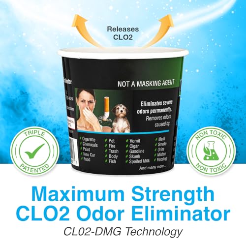 Biocide Systems Auto Shocker Strong Car Odor Eliminator, Eco-Friendly Chlorine Dioxide Odor Bomb for Vehicle Interior Up to 250 Cubic Feet - Thumbnail 4