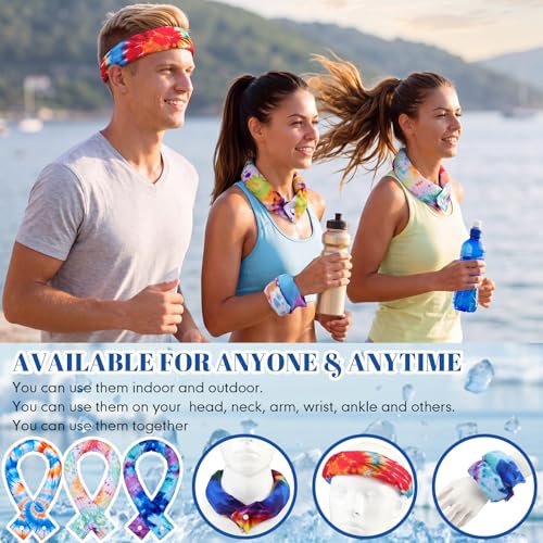Image of Geyoga Cooling Neck Wraps Cooling Scarf Wrap Bandanas for Summer Women Men Walking Riding Outdoor